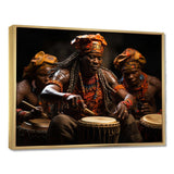 African Rhythmic Drums II - People Canvas Wall Art