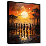 African Savannah Melody II - People Canvas Wall Art