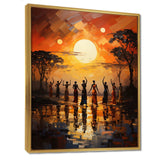 African Savannah Melody II - People Canvas Wall Art