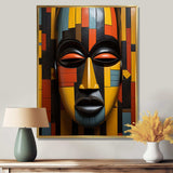 African Tribal Mask Kente II - People Canvas Wall Art