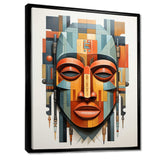 African Tribal Mask Kente I - People Canvas Wall Art