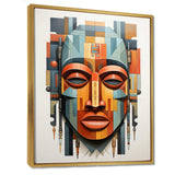 African Tribal Mask Kente I - People Canvas Wall Art