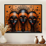 African Tribal Rhythms IV - People Canvas Wall Art