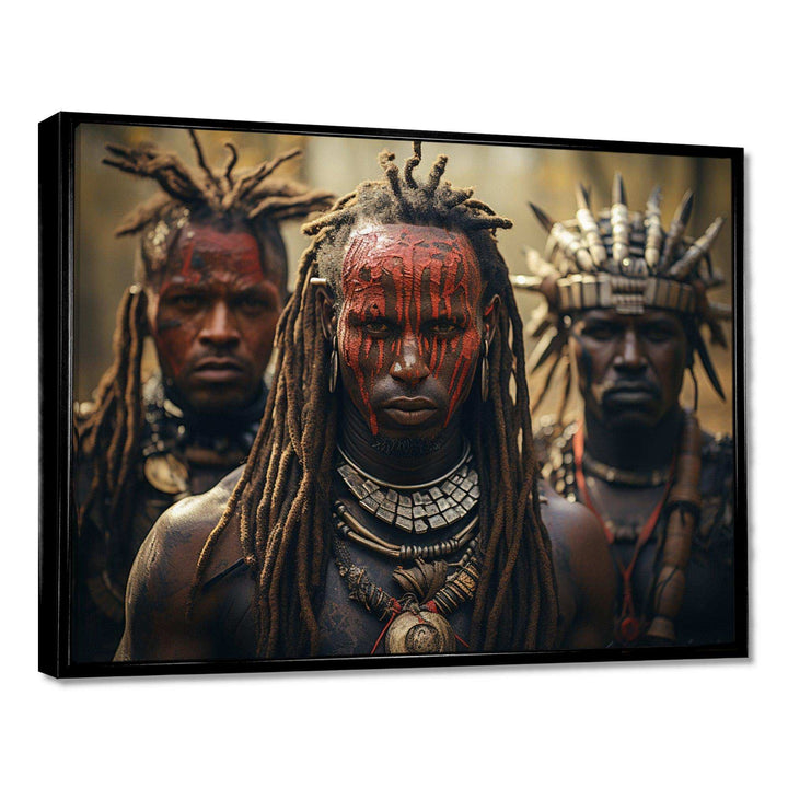 African Tribes Kalenjin Warriors - People Canvas Wall Art