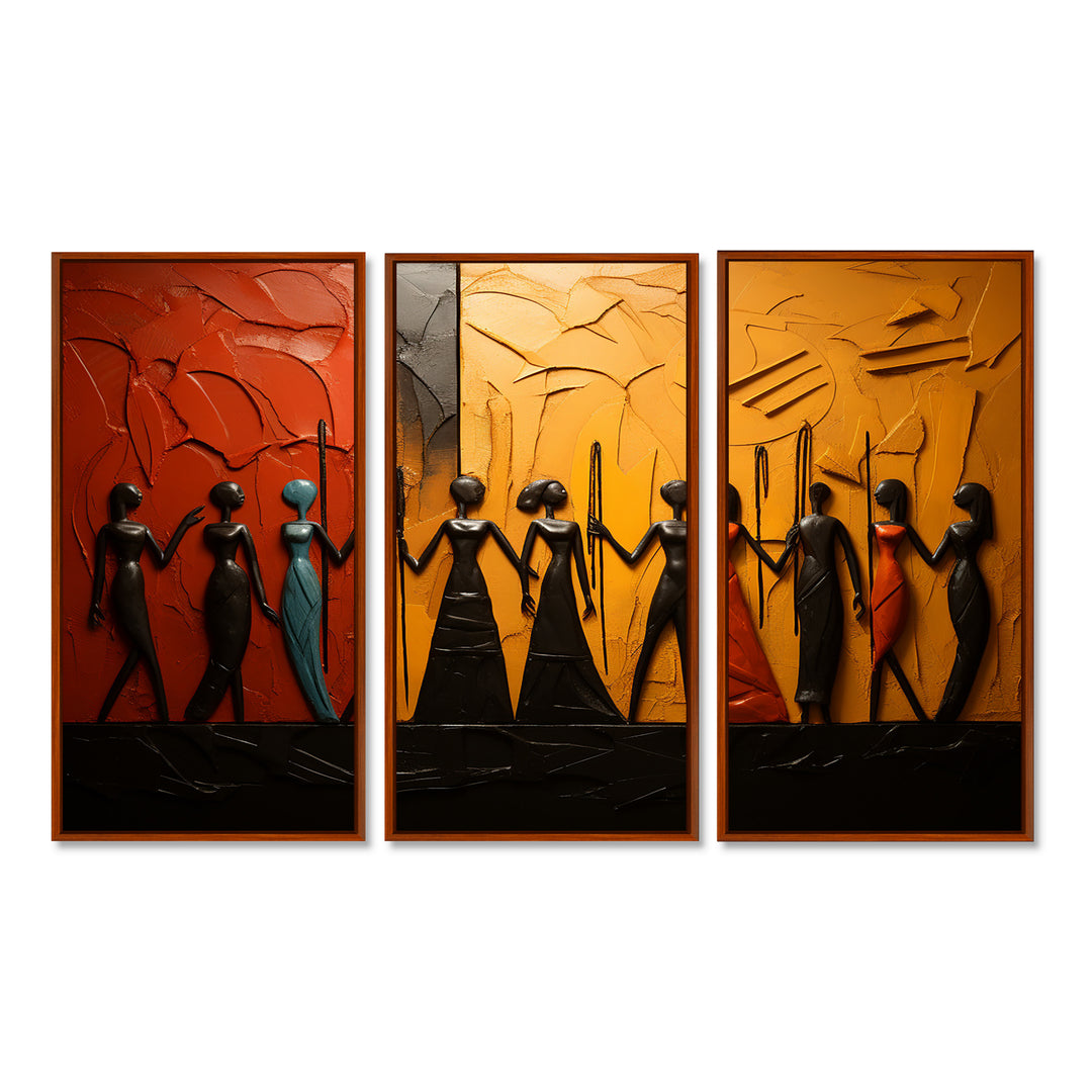 African Tribal Rhythms VIII - Multi-Panels
