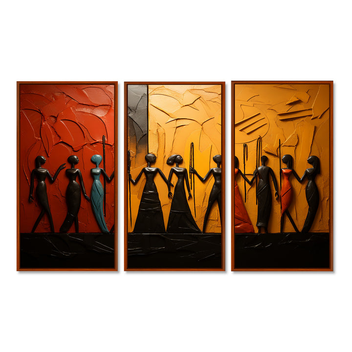 African Tribal Rhythms VIII - Multi-Panels