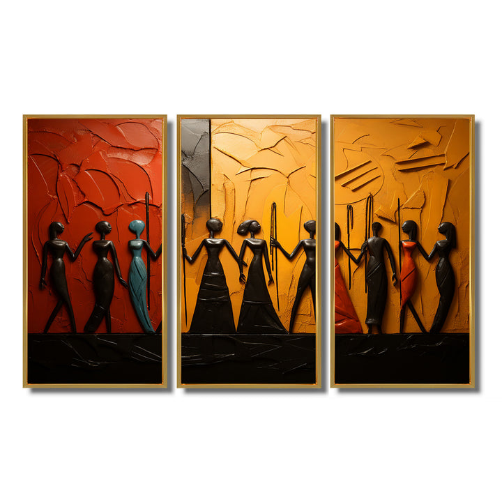 African Tribal Rhythms VIII - Multi-Panels