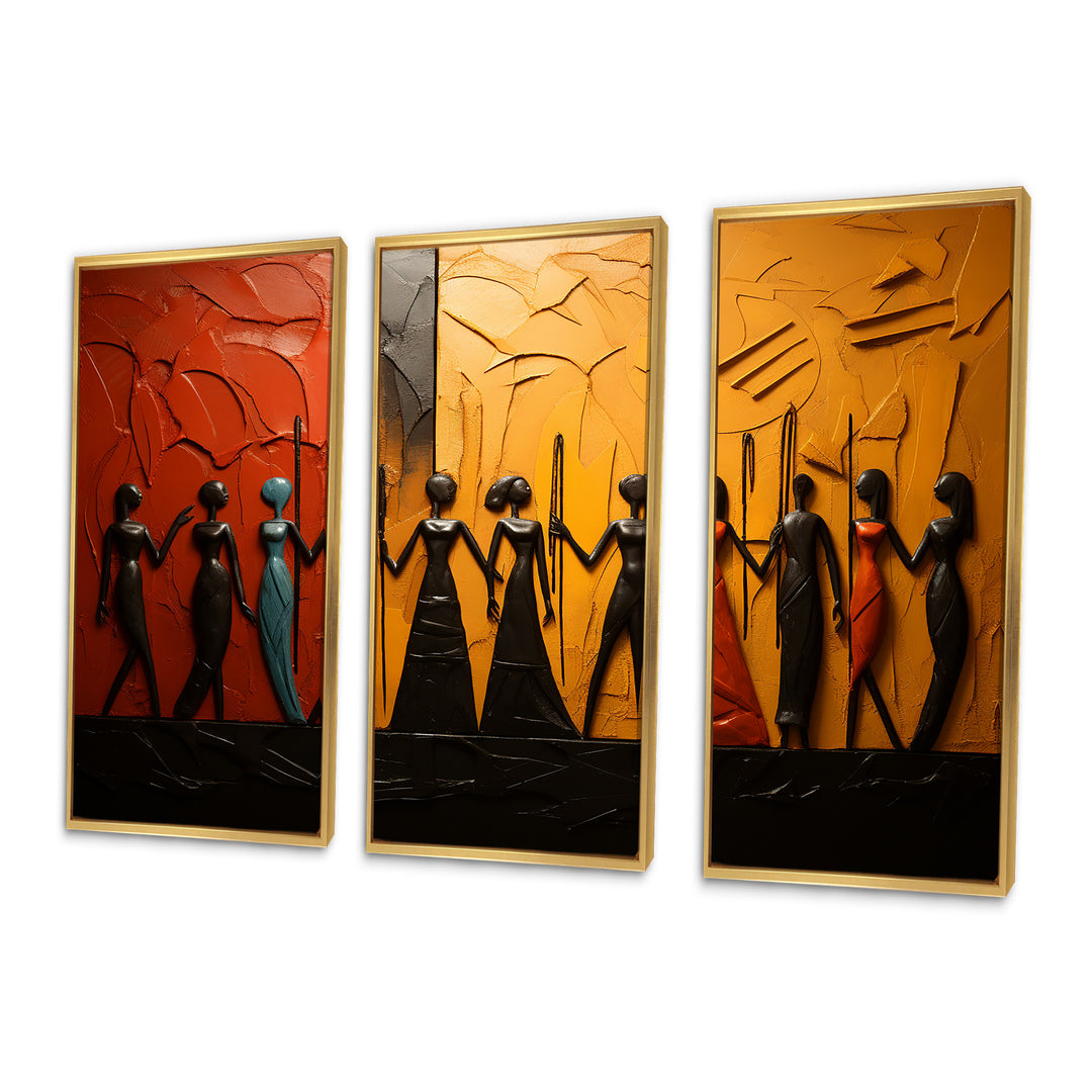 African Tribal Rhythms VIII - Multi-Panels