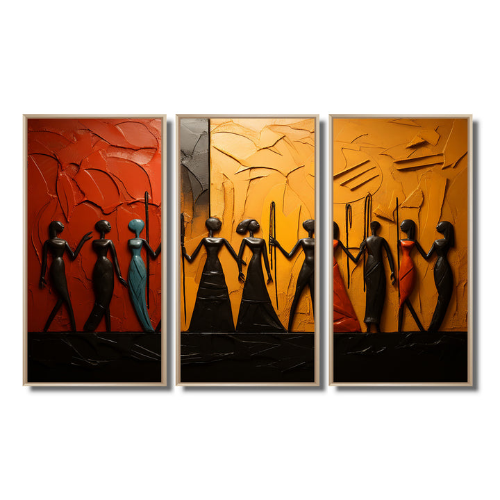 African Tribal Rhythms VIII - Multi-Panels