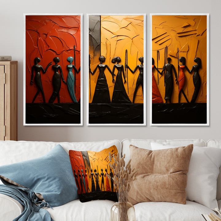 African Tribal Rhythms VIII - Multi-Panels