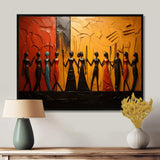 African Tribal Rhythms VIII - People Canvas Wall Art