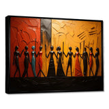 African Tribal Rhythms VIII - People Canvas Wall Art