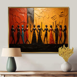 African Tribal Rhythms VIII - People Canvas Wall Art