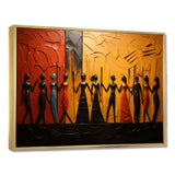 African Tribal Rhythms VIII - People Canvas Wall Art