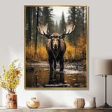 Alaska Majestic Moose - Landscapes Canvas Wall Art