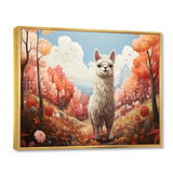 Coral Alpaca Alpacas - Coral Alpaca Wall Art