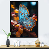 Turquoise Yellow Animal Butterfly - Butterfly Wall Art Prints