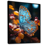 Turquoise Yellow Animal Butterfly - Butterfly Wall Art Prints