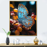 Turquoise Yellow Animal Butterfly - Butterfly Wall Art Prints