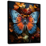 Orange Turquoise Animal Butterfly - Orange Butterfly Wall Art