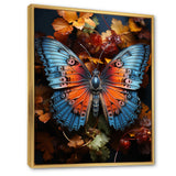 Orange Turquoise Animal Butterfly - Orange Butterfly Wall Art