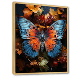 Orange Turquoise Animal Butterfly - Orange Butterfly Wall Art