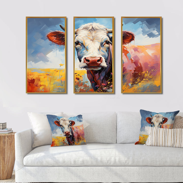 Cow Countryside Palette II - Split Multi-Panels Prints