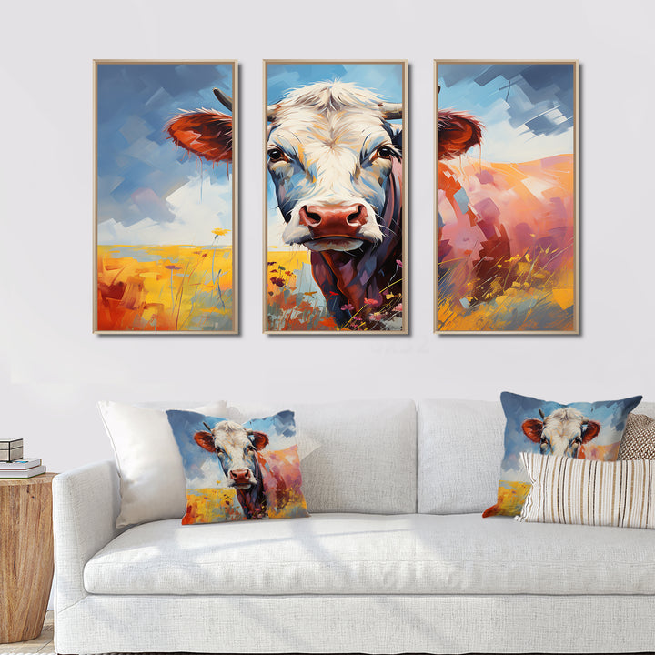 Cow Countryside Palette II - Split Multi-Panels Prints