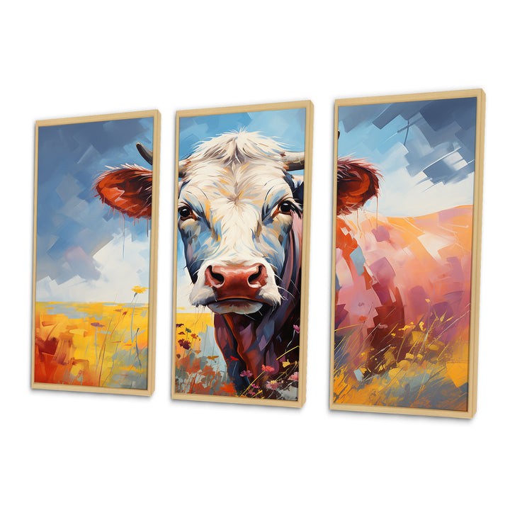 Cow Countryside Palette II - Split Multi-Panels Prints