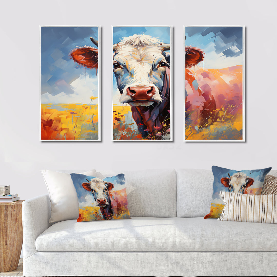 Cow Countryside Palette II - Split Multi-Panels Prints
