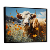 Cow Meadow Serenity - Cow Large Canvas Wall Art
