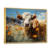 Cow Meadow Serenity - Cow Large Canvas Wall Art
