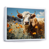 Cow Meadow Serenity - Cow Large Canvas Wall Art