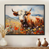 Cow Natures Symphony II - Animals Canvas Wall Art