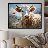 Cow Pastoral Beauty - Cow Canvas Wall Art