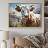 Cow Pastoral Beauty - Cow Canvas Wall Art
