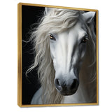 White Horse Serenity - Horse Canvas Wall Art