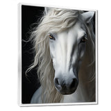 White Horse Serenity - Horse Canvas Wall Art