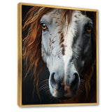Grey Brown Horse Serenity - Horse Canvas Wall Art