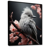 Grey Pink Animal Bird - Bird Floral Wall Decor