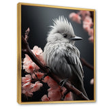 Grey Pink Animal Bird - Bird Floral Wall Decor