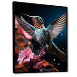 Teal Pink Animal Hummingbird - Hummingbird Wall Art Prints