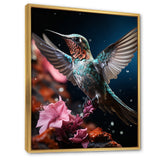 Teal Pink Animal Hummingbird - Hummingbird Wall Art Prints