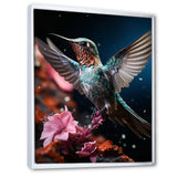 Teal Pink Animal Hummingbird - Hummingbird Wall Art Prints