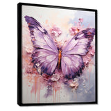 Purple Pink Animal Lavender Butterfly - Butterfly Home Decor Art