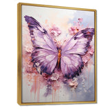 Purple Pink Animal Lavender Butterfly - Butterfly Home Decor Art
