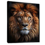 Animal Lion Portrait II - Animals Canvas Wall Art