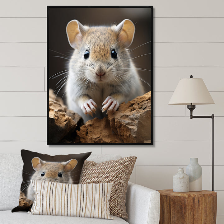Cute Rodent - Rodent Framed Canvas Art