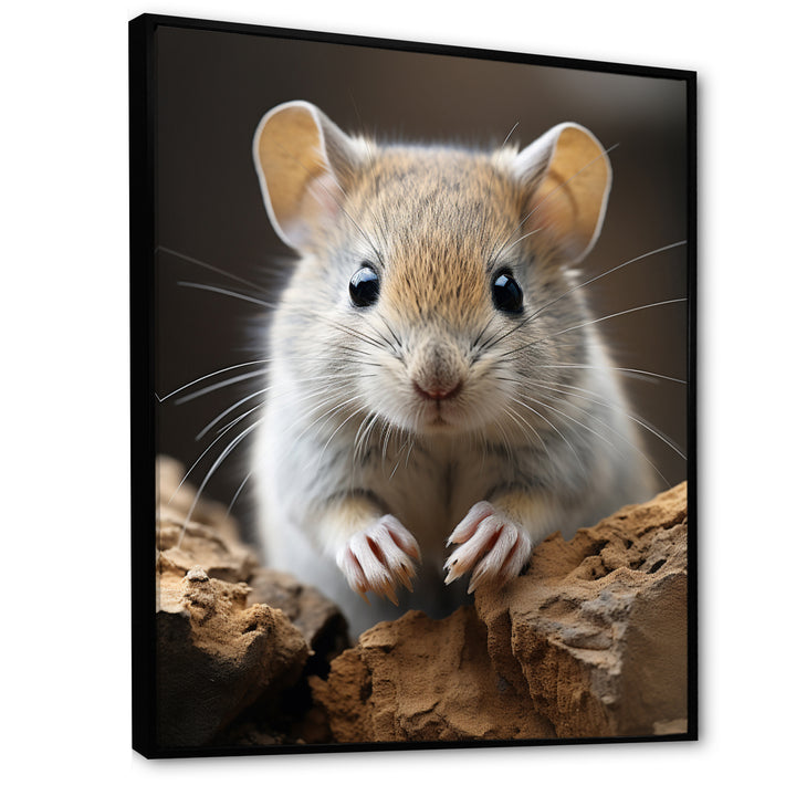 Cute Rodent - Rodent Framed Canvas Art
