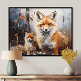 Animal Rusty Red Fox - Animals Canvas Wall Art